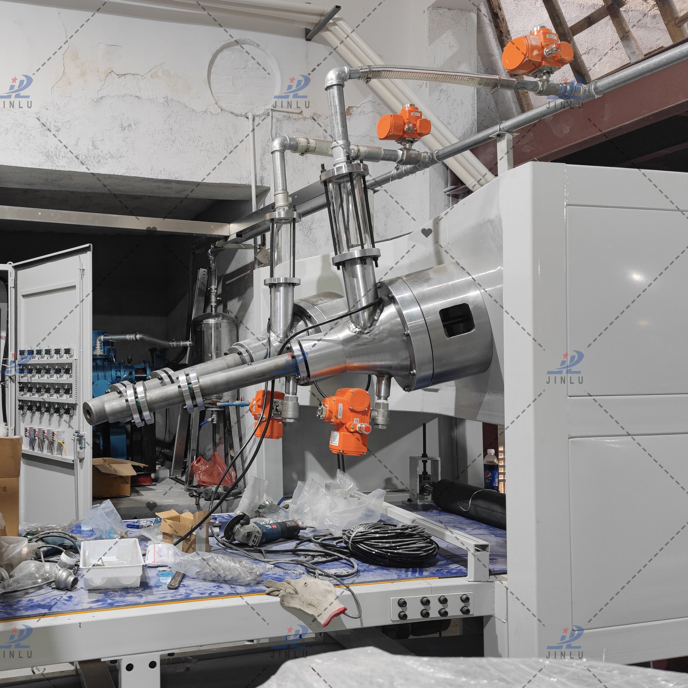 JINLU Fully Auto Corian Pure Acrylic Solid Surface Artificial Stone Artificial Marble Production Line
